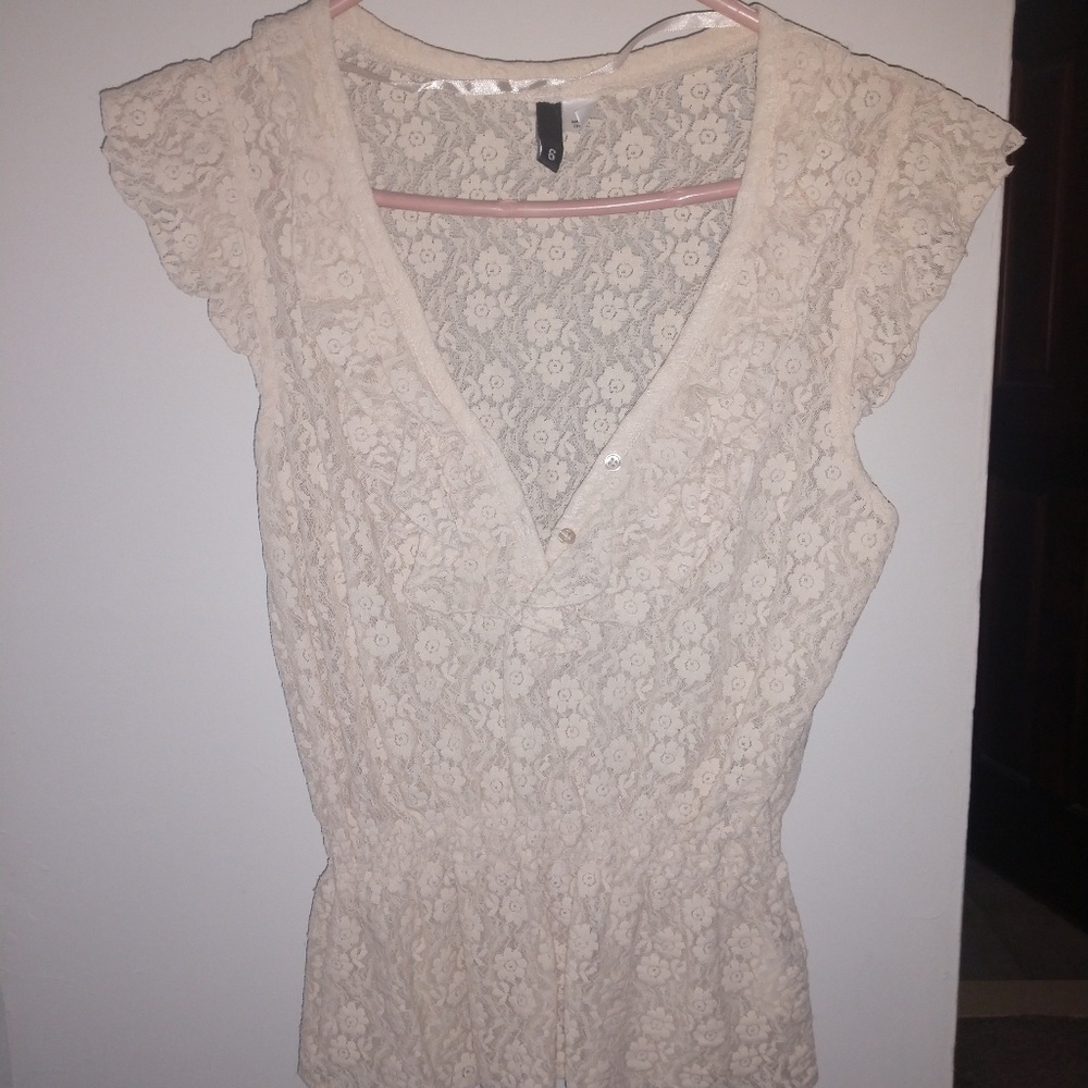 H&M women's lace blouse